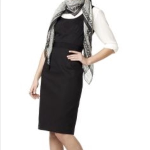 Club Monaco - Amber Executive Black Sheath Office Dress Size 2 - Picture 8 of 8